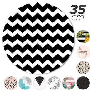 Kit 4 Capas Sousplat Jogo Americano Sala Jantar Chevron