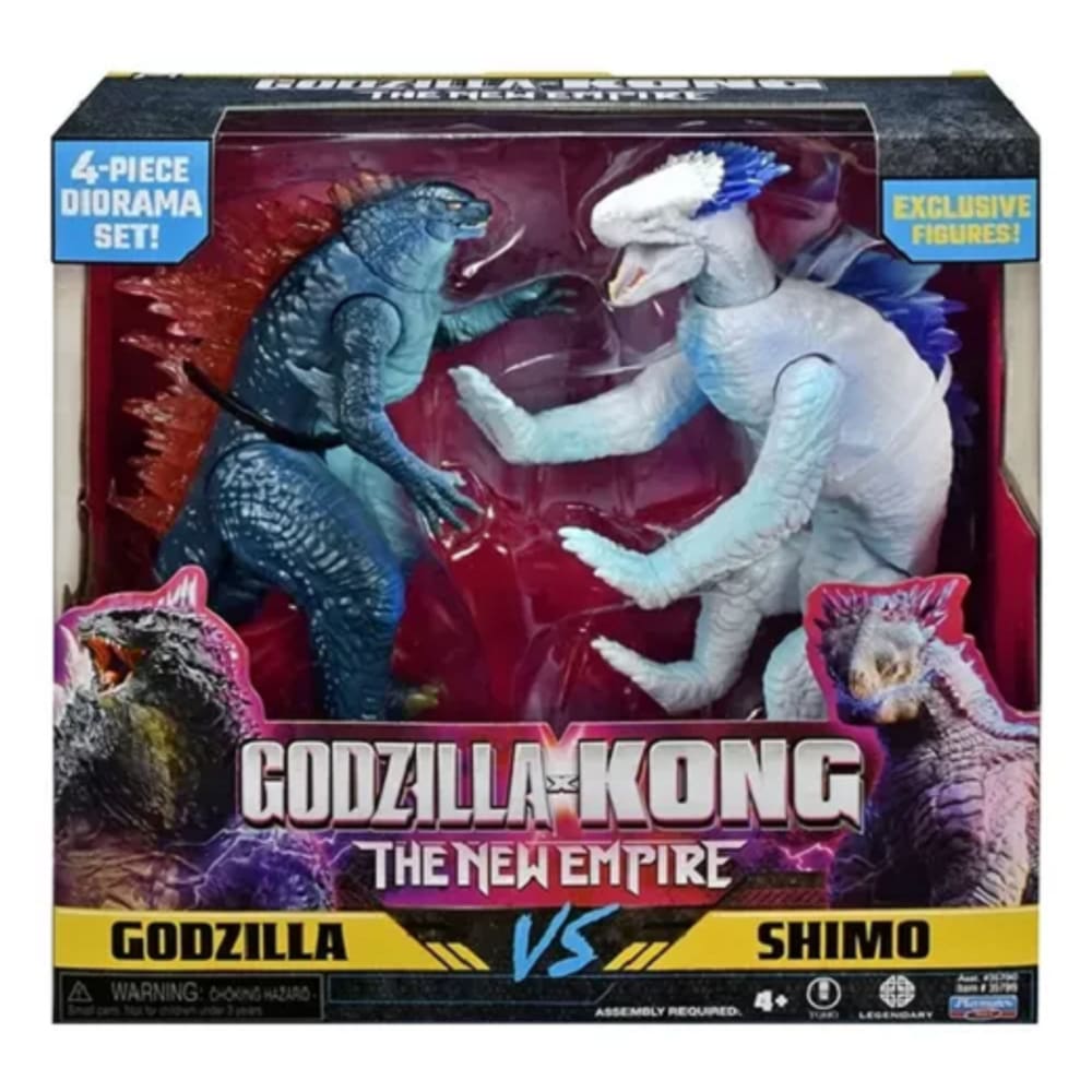 Godzilla Vs Kong Novo Império - Bonecos Godzilla E Shimo Articulado 15 Cm - Sunny