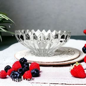 Cumbuca de Vidro Cristalino Jogo Sobremesa 2 Peças Sorvete Açai