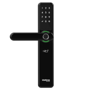 Fechadura Smart Intelbras com Maçaneta Preta MFR 7000