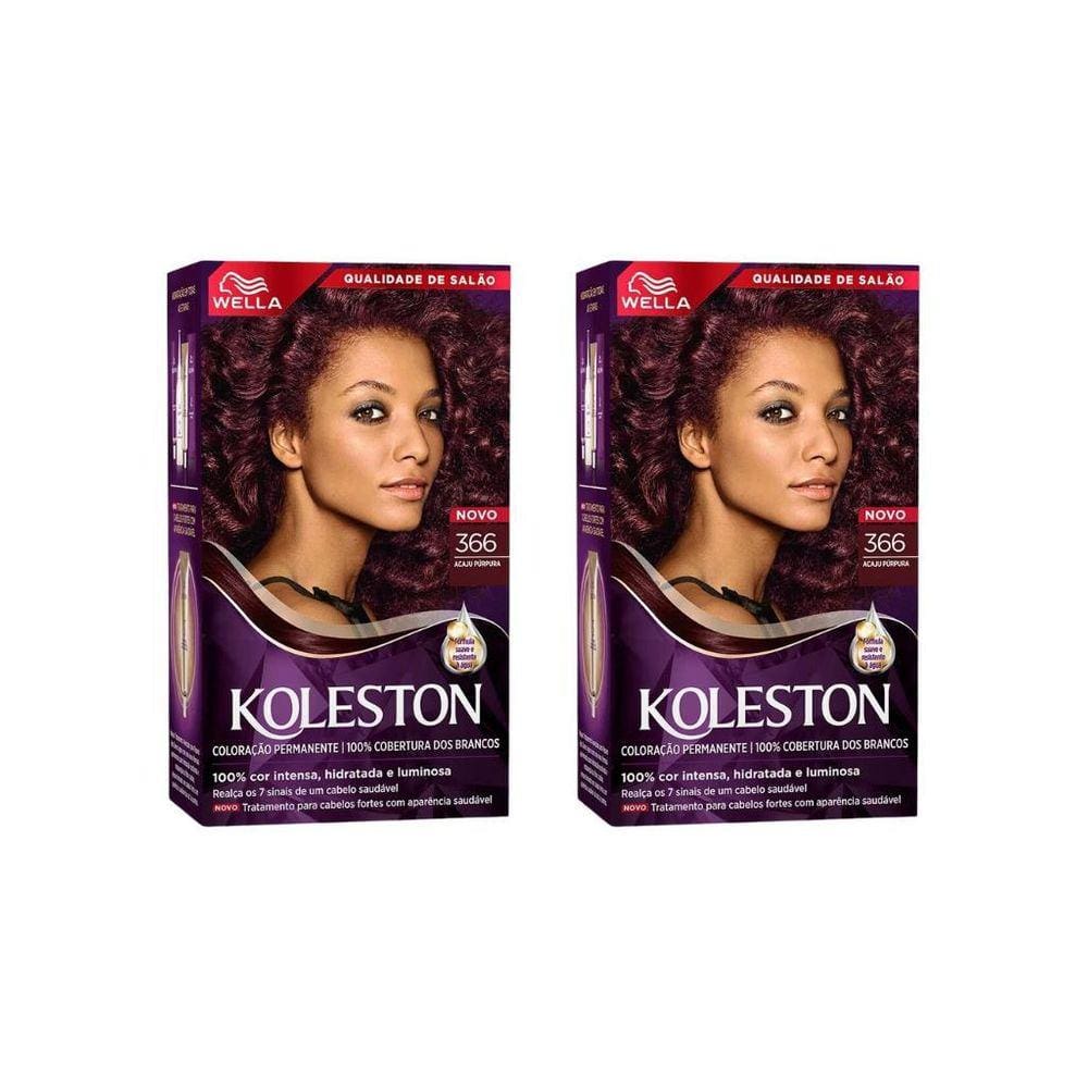 Coloraçao Koleston 366 Acaju Purpura-Kit C/2Un