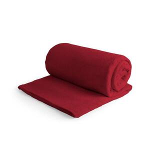 Mantinha King 1 Peça Felpuda Coberta Cobertor Frio Vermelho