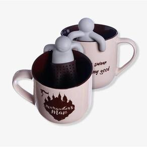 Caneca 350ml Harry Potter Mapa do Maroto C/ Infusor Chá - Zona Criativa