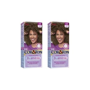Coloraçao Cor&Ton Sem Amonia 6.0 Louro Escuro-Kit C/2Un