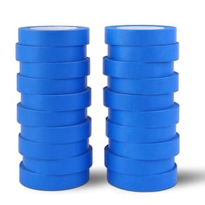 Fita de pintura EFOK Blue 2,54 cm x 50 m 20 rolos, total de 1005 m