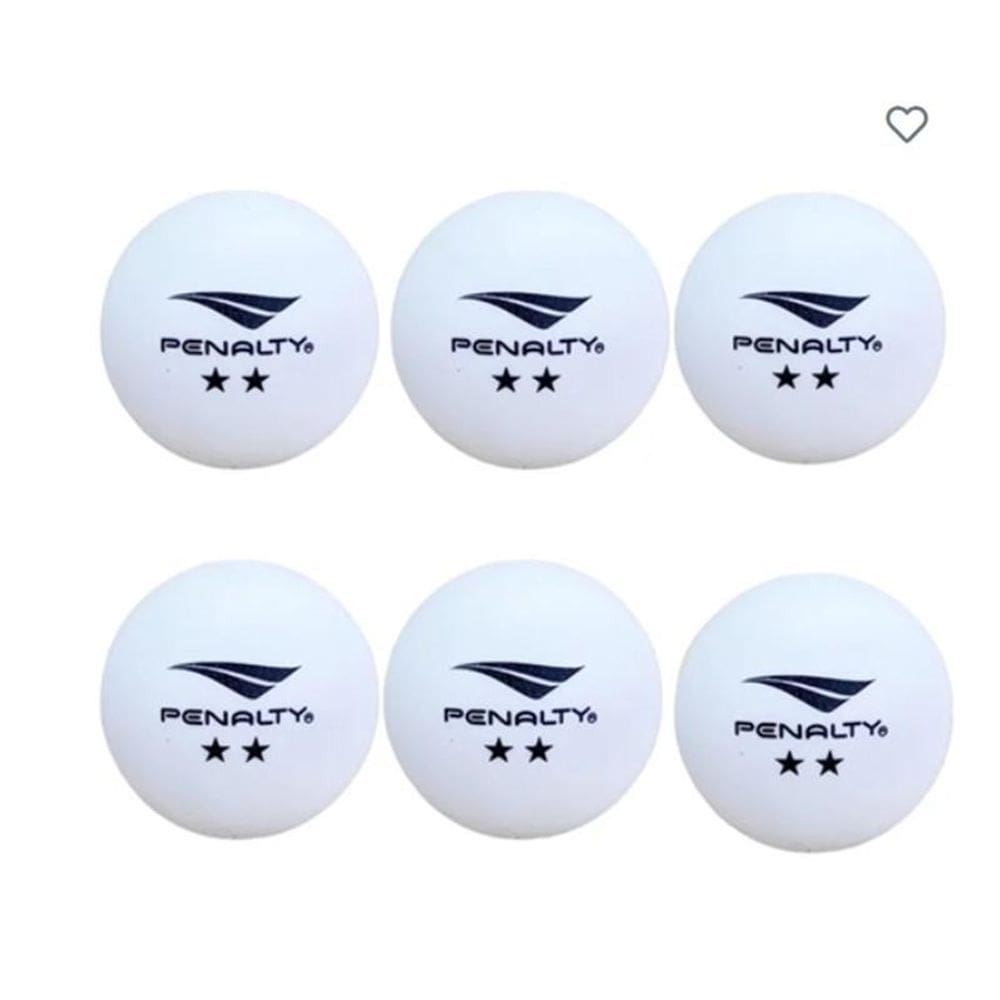 Kit com 6 bolas tenis mesa XXIII Penalty