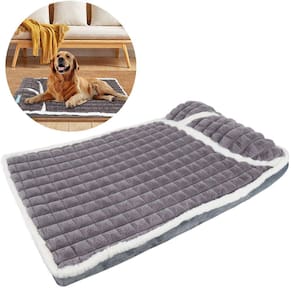 Cama Colchão Ortopédica para Pet Cães Confortável Confort Antiderrapante 75x45cm Cinza - Duke & Dixie