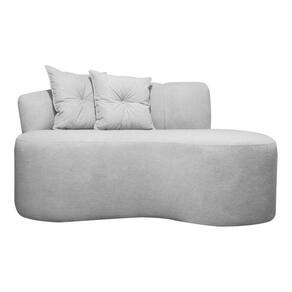 Sofá Orgânico Plaza 2 Lugares 200cm Linho Bouclê Cinza SOFA STORE