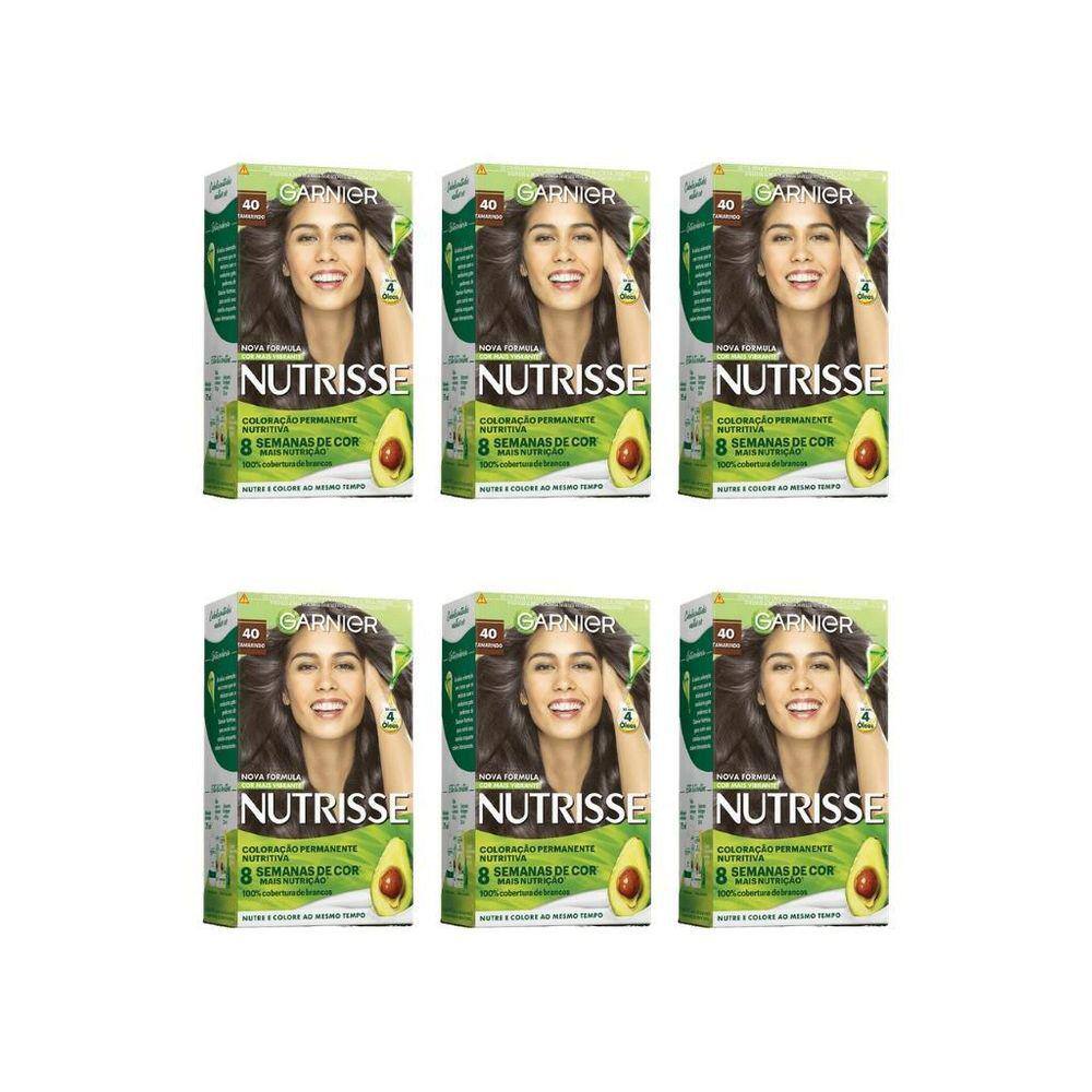 Coloraçao Nutrisse 40 Castanho-Kit C/6Un.