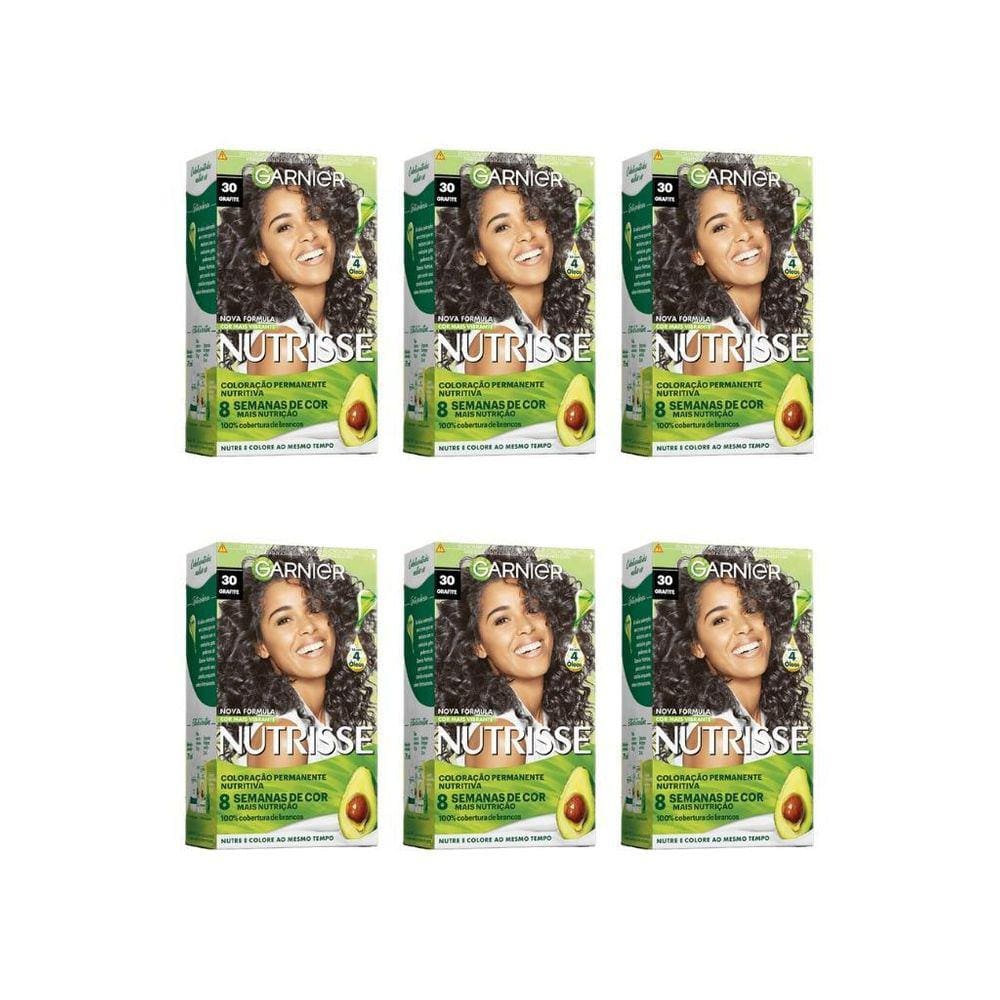 Coloraçao Nutrisse 30 Castanho Escuro-Kit C/6Un