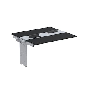 Complemento de Mesa Plataforma para Coworking para 2 Pessoas 130X120 Preto/Cinza