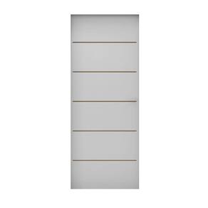 Folha de Porta de Madeira 210x90cm Espessura 3,5cm MMC Primer Frisada Residence Eucatex Primer