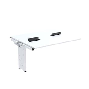Complemento de Mesa Plataforma para Coworking para 2 Pessoas 140X120 Branco