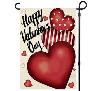 Bandeira de jardim OOHJHY Dia dos Namorados Love Heart 30x45cm