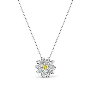 SWAROVSKI Pingente de Flor Eterna das Mulheres, Amarelo, Misto-me