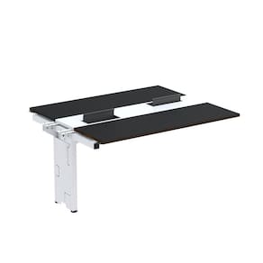 Complemento de Mesa Plataforma para Coworking para 2 Pessoas 140X120 Preto/Branco