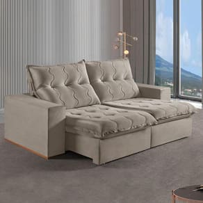 Sofá Retrátil e Reclinável 250cm M177 Capuccino