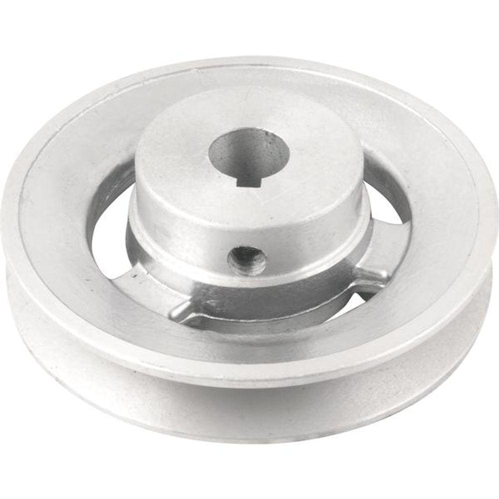 Polia Alumínio 1 Canal Perfil A 100mm com Furo 5/8” - Vonder