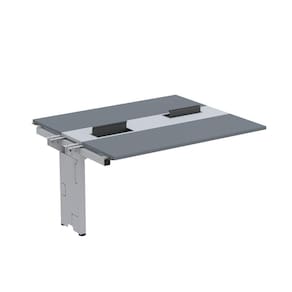 Complemento de Mesa Plataforma para Coworking para 2 Pessoas 140X120 Grafito/Cinza