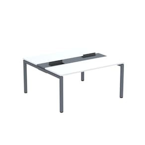 Mesa Plataforma Dupla com Pé de Aço para Coworking 150X140/2P PDC15/14/2P Branco/Grafito