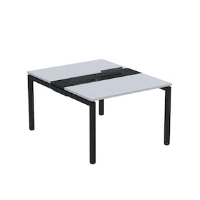 Mesa Plataforma Dupla com Pé de Aço para Coworking 120X140/2P PDC12/14/2P Cinza/Preto