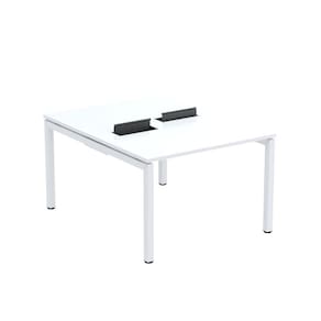Mesa Plataforma Dupla com Pé de Aço para Coworking 120X140/2P PDC12/14/2P Branco