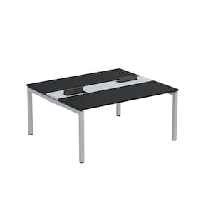 Mesa Plataforma Dupla com Pé de Aço para Coworking 160X140/2P PDC16/14/2P Preto/Cinza