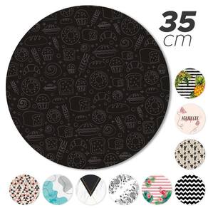 Kit 2 Peças Jogo Americano Base Redonda Mdf Sousplat Cozinha