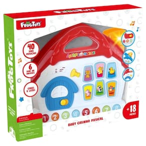 Brinquedo Infantil Baby Casinha Musical c/Som e Luz FrogToys