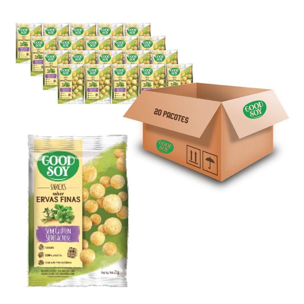 Snacks De Soja Goodsoy Sabor Ervas Finas 25G 20 Und