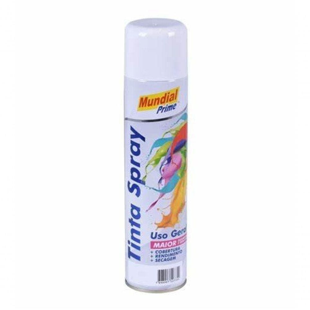 Tinta Spray Branco Fosco 400ml Mundial