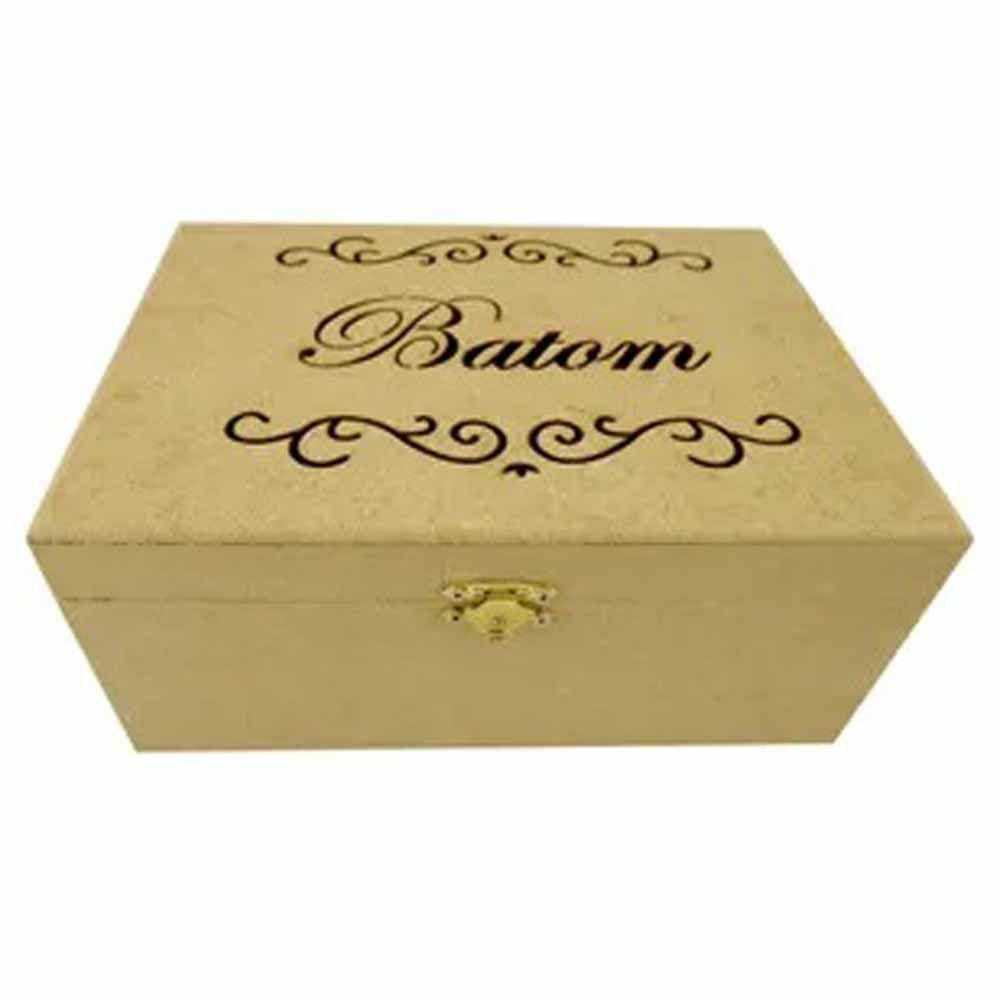 Caixa mdf batom Imperial com 35 divisões Tam: 22x17x10cm Cod:BANH033
