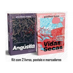 Graciliano Ramos – Vidas Secas + Angústia: Kit Com 2 Livros, Postais E Marcadores