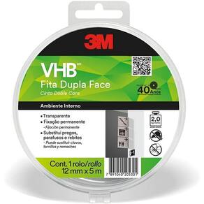 Kit 12 Fitas Dupla Face 3M VHB 12MM X 5M 4910