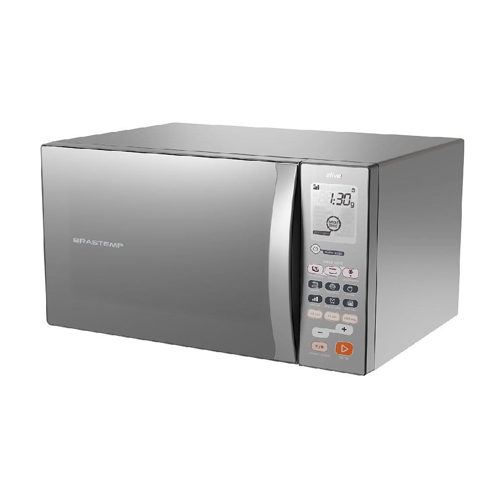 Micro-Ondas Brastemp 38L com Porta Espelhada BMJ38ARANA Inox