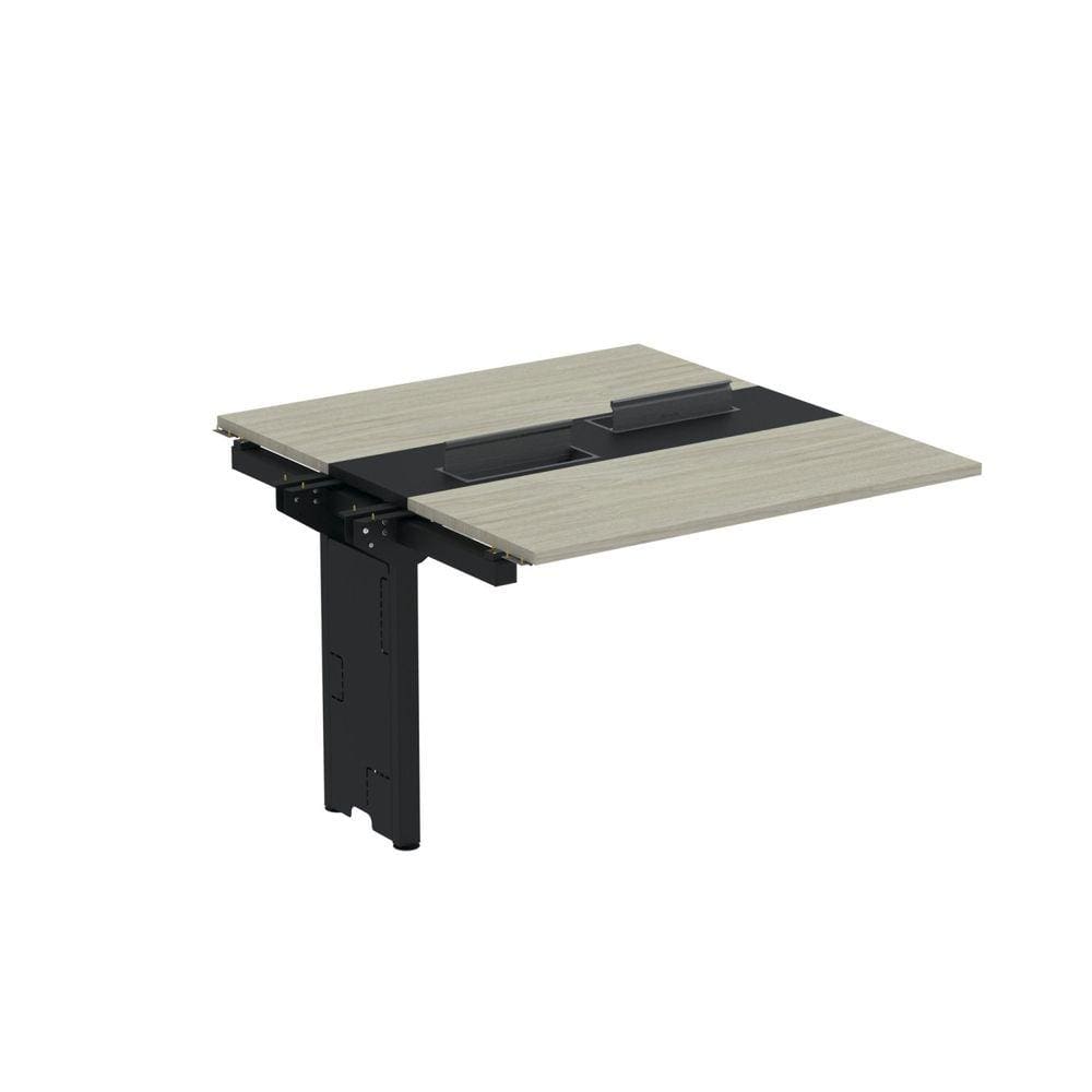 Complemento de Mesa Plataforma para Coworking para 2 Pessoas 110X140 Nogueira casblanca/Preto