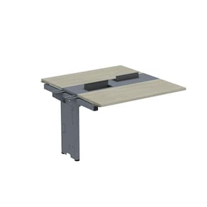 Complemento de Mesa Plataforma para Coworking para 2 Pessoas 110X140 Nogueira casblanca/Grafito