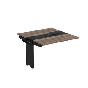 Complemento de Mesa Plataforma para Coworking para 2 Pessoas 110X140 Walnut/Preto