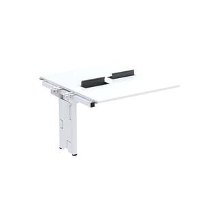 Complemento de Mesa Plataforma para Coworking para 2 Pessoas 110X140 Branco