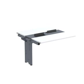 Complemento de Mesa Plataforma para Coworking para 2 Pessoas 110X140 Branco/Grafito