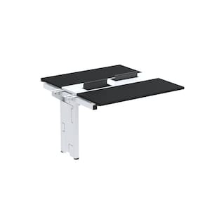 Complemento de Mesa Plataforma para Coworking para 2 Pessoas 120X140 Preto/Branco