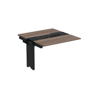 Complemento de Mesa Plataforma para Coworking para 2 Pessoas 120X140 Walnut/Preto