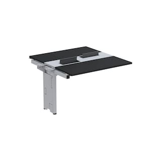 Complemento de Mesa Plataforma para Coworking para 2 Pessoas 130X140 Preto/Cinza