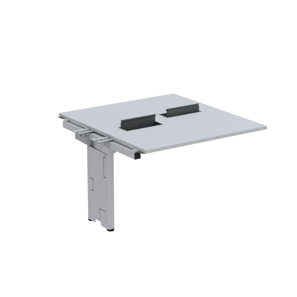 Complemento de Mesa Plataforma para Coworking para 2 Pessoas 160X140 Cinza