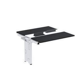Complemento de Mesa Plataforma para Coworking para 2 Pessoas 160X140 Preto/Branco
