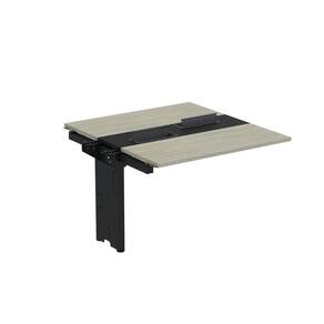 Complemento de Mesa Plataforma para Coworking para 2 Pessoas 150X140 Nogueira casblanca/Preto
