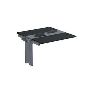 Complemento de Mesa Plataforma para Coworking para 2 Pessoas 150X140 Preto/Grafito