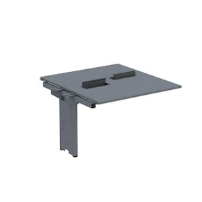 Complemento de Mesa Plataforma para Coworking para 2 Pessoas 150X140 Grafito