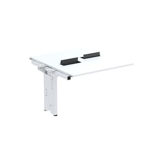 Complemento de Mesa Plataforma para Coworking para 2 Pessoas 140X140 Branco
