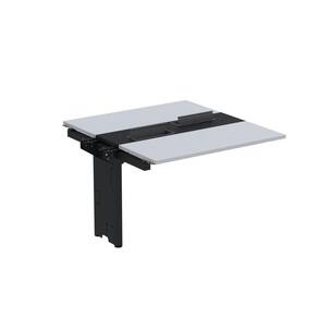 Complemento de Mesa Plataforma para Coworking para 2 Pessoas 120X140 Cinza/Preto